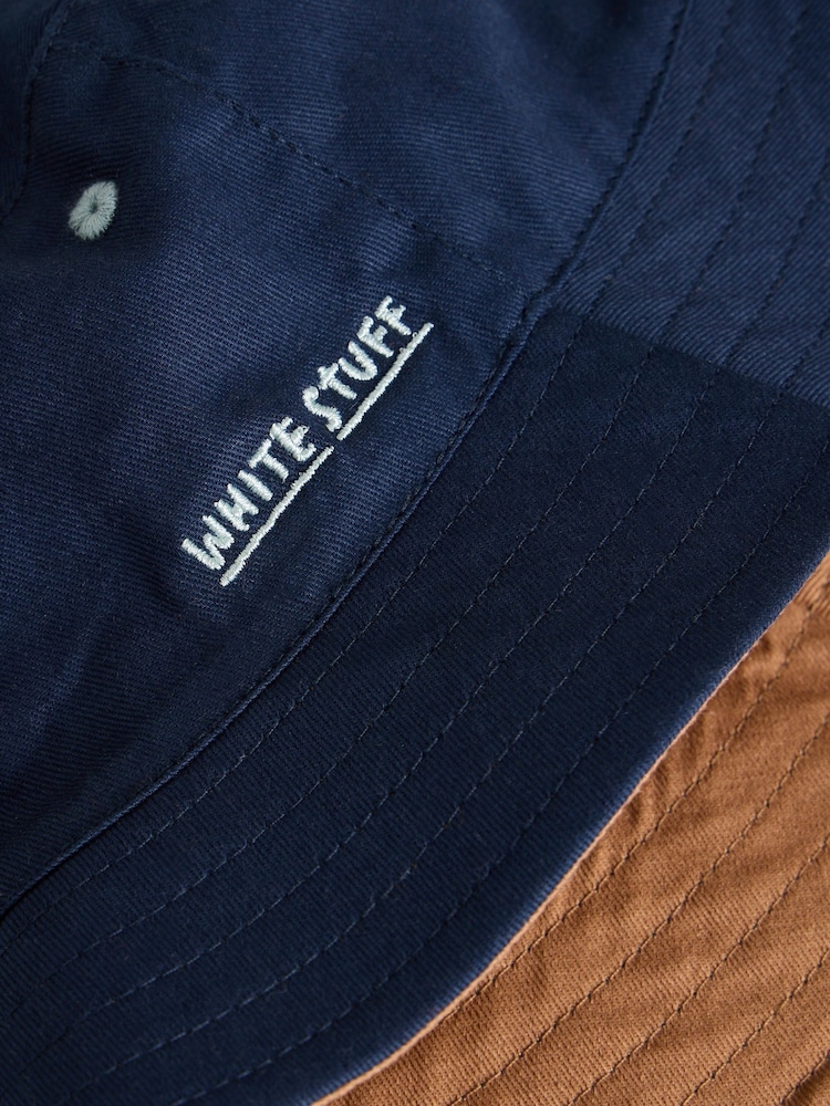 White Stuff Blue Reversible Bucket Hat - Image 3 of 3 White Stuff Blue Reversible Bucket Hat - Image 3 of 3