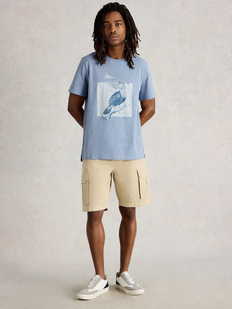 White Stuff Blue Toucan Graphic T-Shirt - Image 1 of 6