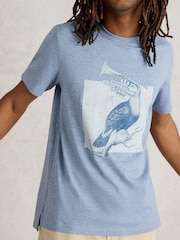 White Stuff Blue Toucan Graphic T-Shirt - Image 4 of 6