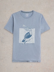 White Stuff Blue Toucan Graphic T-Shirt - Image 5 of 6
