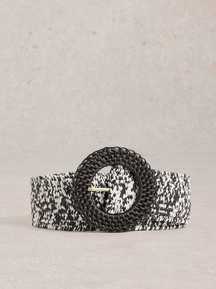 White Stuff Black Raffia Belt - Image 1 of 3 White Stuff Black Raffia Belt - Image 1 of 3
