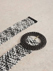 črna - White Stuff Raffia Belt - Slika 3 iz 3