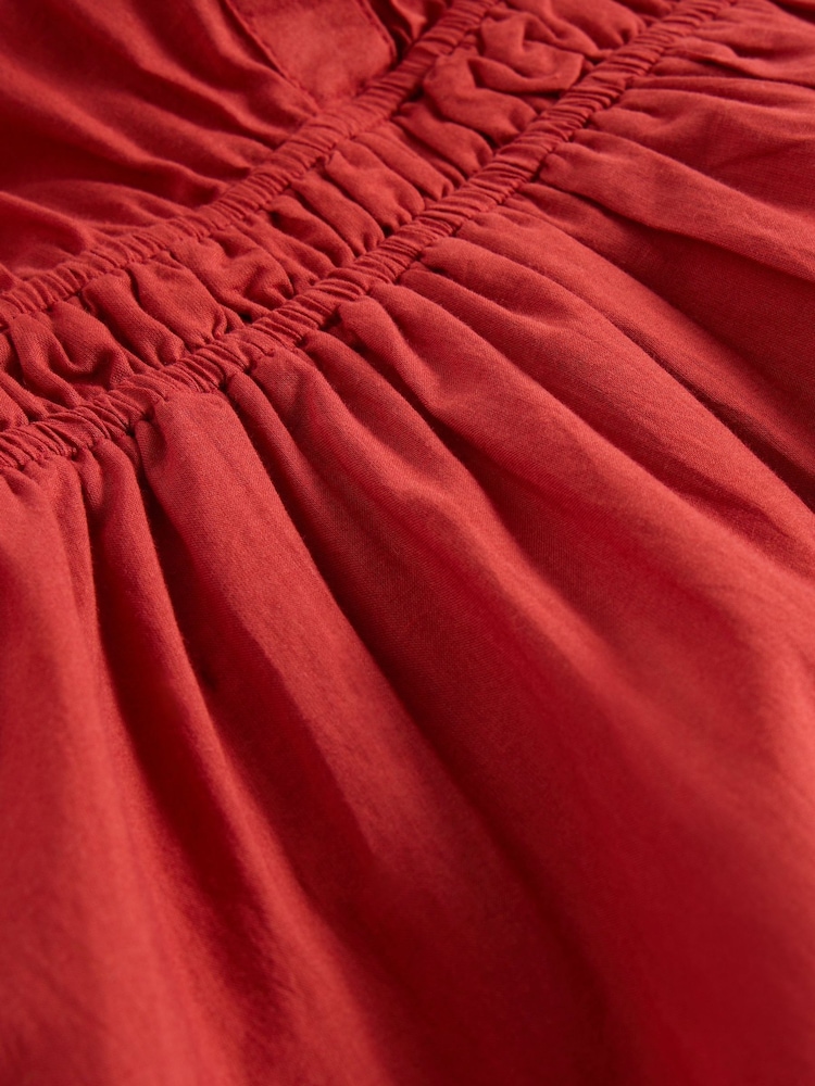 White Stuff Red Willow Broderie 100% Organic Cotton Dress - Image 6 of 6