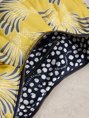 White Stuff Yellow Zoe Printed 100% Cotton Sling Bag - Image 4 of 4