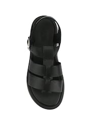 Jones Bootmaker Black Imilia Leather Platform Sandals - Image 5 of 6