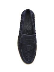 Jones Bootmaker Blue Raheem Leather Loafers - Image 3 of 3