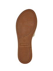 Jones Bootmaker Gold Emillina Leather Buckle Mule Sandals - Image 5 of 5