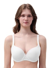 Chantelle Norah Soft Feel Smooth Underwired T-Shirt White Bra - Image 1 of 5