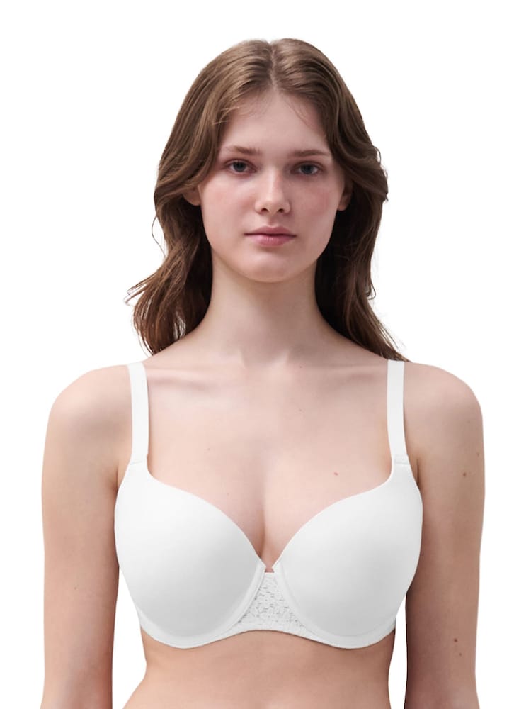 Chantelle Norah Soft Feel Smooth Underwired T-Shirt White Bra - Image 1 of 5