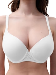 Chantelle Norah Soft Feel Smooth Underwired T-Shirt White Bra - Image 4 of 5