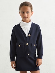Reiss Navy Mila Cardigan - Image 3 of 4