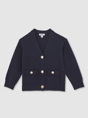 Reiss Navy Mila Cardigan - Image 2 of 4