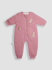 JoJo Maman Bébé Pink Woodland 2.5 Tog Sleep Snuggler - Image 1 of 4