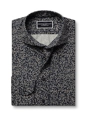 Charles Tyrwhitt Grey Slim Fit Made With Liberty Fabric 100% Cotton Shirt - Image 5 of 6