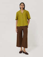 Jigsaw Green 100% Linen Casual Collar Shirt - Image 3 of 7