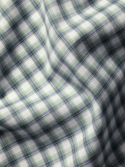 Charles Tyrwhitt Green Slim Fit Check Slim Fit Non-Iron Stretch Poplin 100% Cotton Shirt - Image 6 of 6