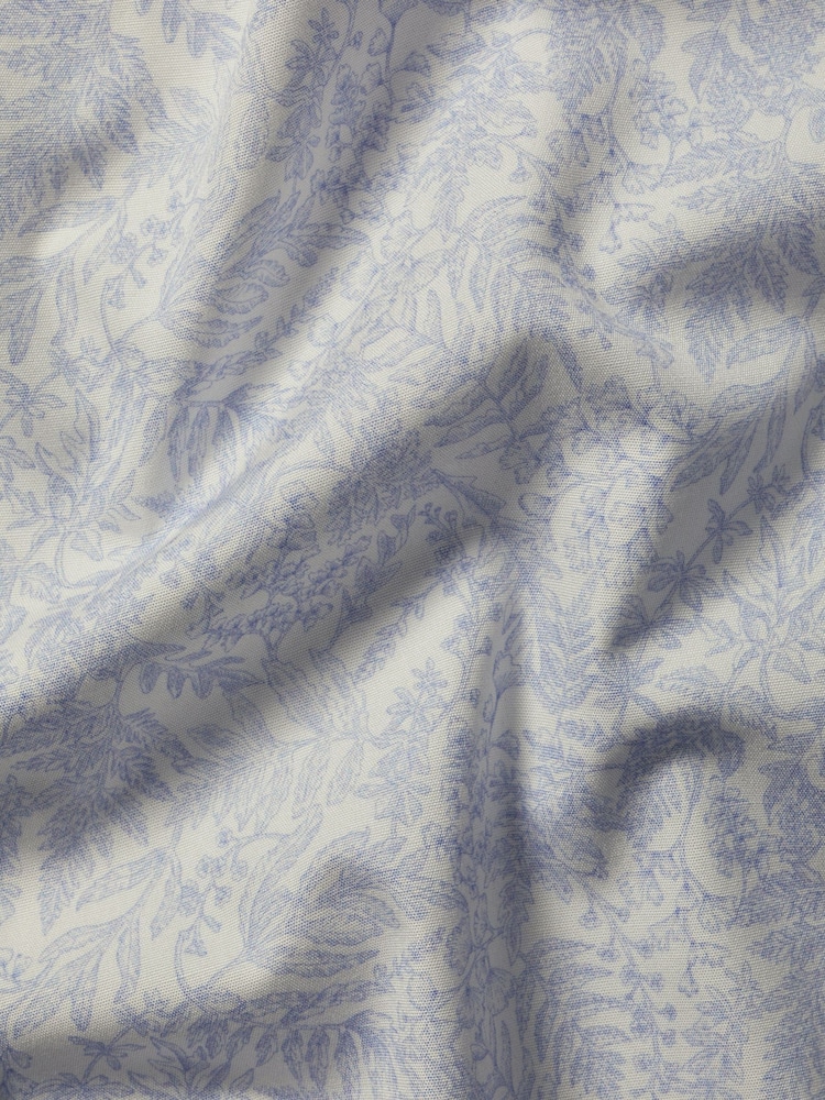 Charles Tyrwhitt Blue Slim Fit Slim Fit Made With Liberty 100% Cotton Fabric Shirt - Image 6 of 6