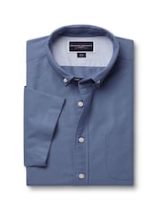 Charles Tyrwhitt Cornflower Blue Boat Shirt - Image 4 of 5