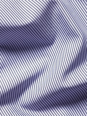 Charles Tyrwhitt NavyBlue Classic Fit Non-Iron Cutaway Collar Gingham 100% Cotton Shirt - Image 6 of 6