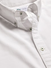 Charles Tyrwhitt White Slim Fit Slim Fit Non-Iron Stretch Geo Printed 100% Cotton Shirt - Image 5 of 5