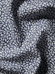 Charles Tyrwhitt Ink Blue Slim Fit Non-Iron Stretch Bird Printed 100% Cotton Shirt - Image 6 of 6