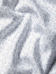 Charles Tyrwhitt Blue Slim Fit Non-Iron Stretch Bird Printed 100% Cotton Shirt - Image 6 of 6
