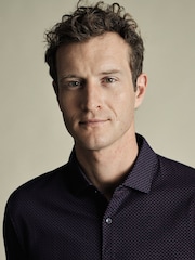 Charles Tyrwhitt Blue Printed Performance Polo Shirt - Image 2 of 5