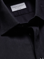 Charles Tyrwhitt Navy Classic Fit Non-Iron Royal 100% Cotton Oxford Shirt - Image 5 of 6