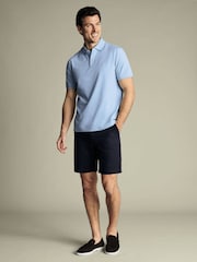 Charles Tyrwhitt Ink Blue Cotton Shorts - Image 3 of 5
