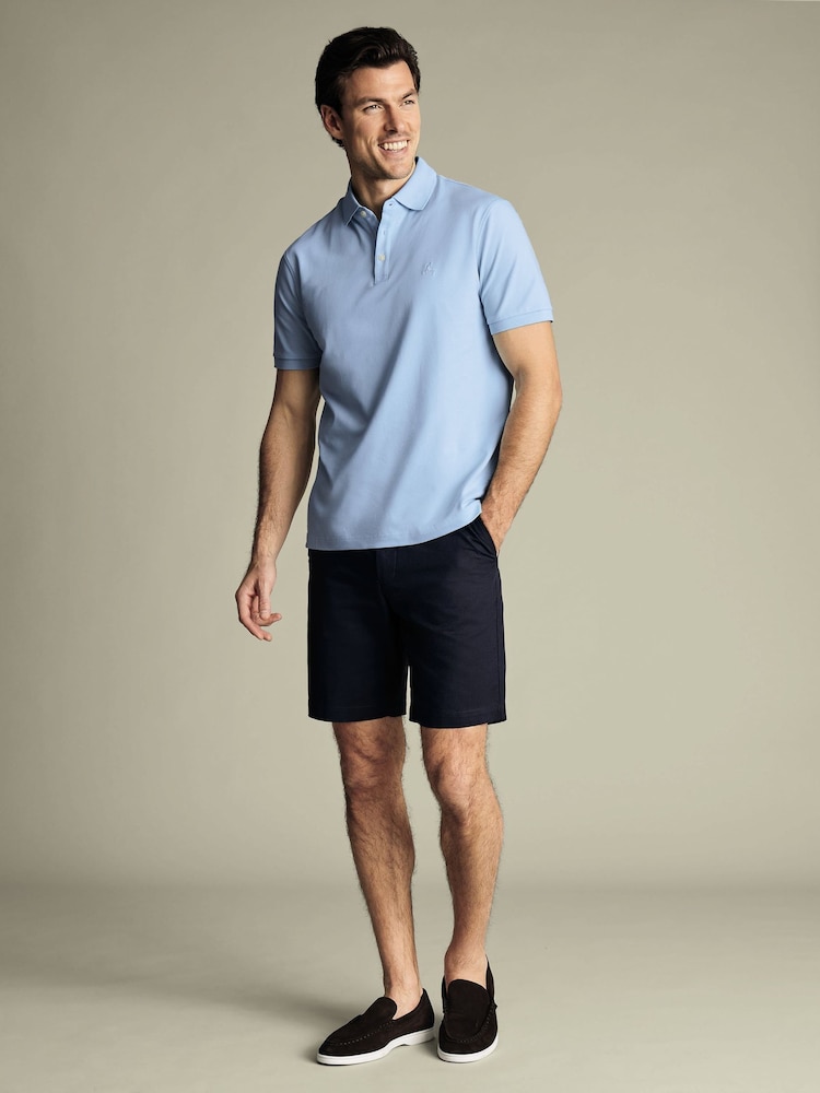 Charles Tyrwhitt Ink Blue Cotton Shorts - Image 3 of 5
