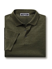 Verde - Camisa polo de linho Charles Tyrwhitt 100% - Imagem 4 de 5