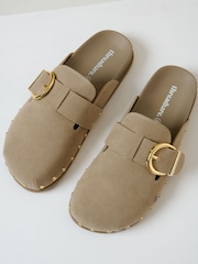 Threadbare Natural Studded Mule Sandals - Image 2 of 4