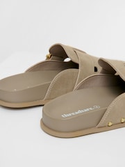 Threadbare Natural Studded Mule Sandals - Image 4 of 4