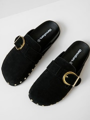 Threadbare Black Studded Mule Sandals - Image 2 of 4