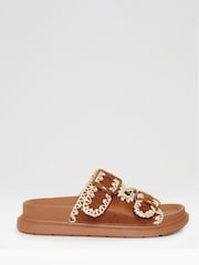 Threadbare Whipstitch Chunky Sliders - Image 2 of 5
