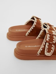 Threadbare Whipstitch Chunky Sliders - Image 5 of 5