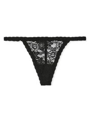 Victoria's Secret PINK Black G-String Floral Lace Knickers - Image 3 of 3