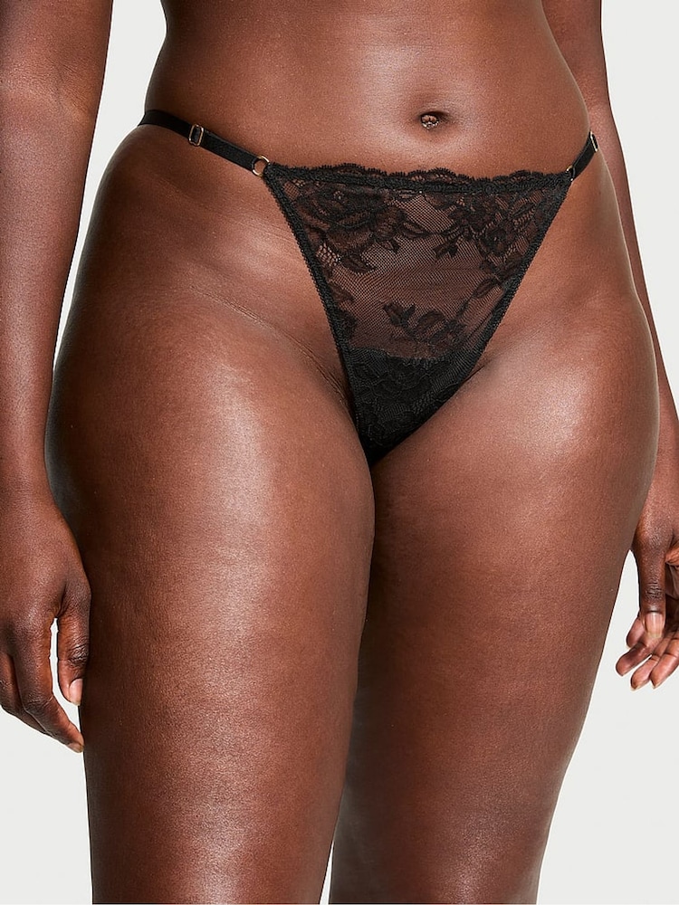 Victoria's Secret Black Lace Knickers - Image 1 of 3