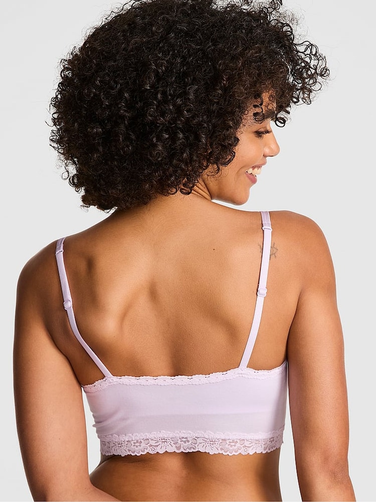 Victoria's Secret PINK Purple Whisper Bralette Lace Trim Bralette - Image 2 of 3