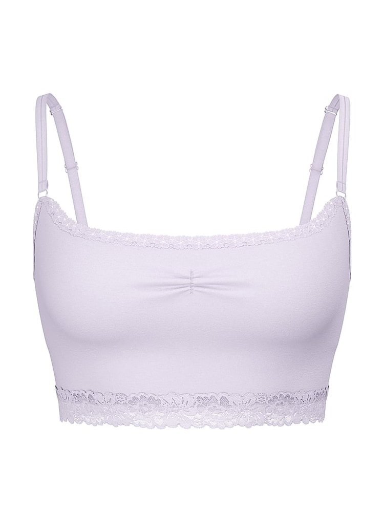 Victoria's Secret PINK Purple Whisper Bralette Lace Trim Bralette - Image 3 of 3