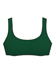 Victoria's Secret Jaguar Green Scoop Crinkle Bikini Top - Image 3 of 3
