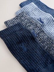 Blue Twisted - Stag Embroidered Heavyweight Socks 4 Pack - Bild 7 von 9
