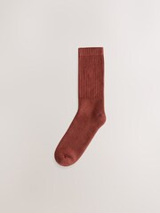 Red/Orange Twisted - Stag Embroidered Heavyweight Socks 4 Pack - Bild 4 von 8