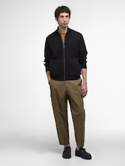 Barbour® Black Milburn Zip Through Jumper - Image 3 of 6