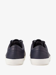 Fred Perry Blue Baseline Leather Trainers - Image 2 of 2
