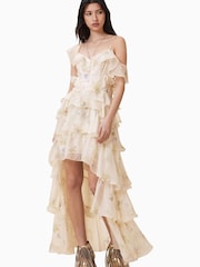 AllSaints Cream Sienna Dress - Image 1 of 8