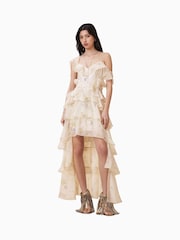 AllSaints Cream Sienna Dress - Image 4 of 8