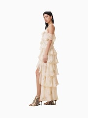 AllSaints Cream Sienna Dress - Image 6 of 8