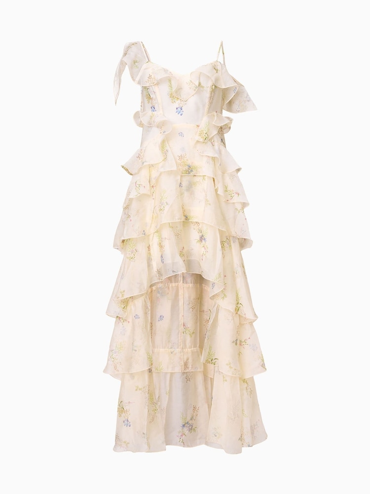 AllSaints Cream Sienna Dress - Image 8 of 8