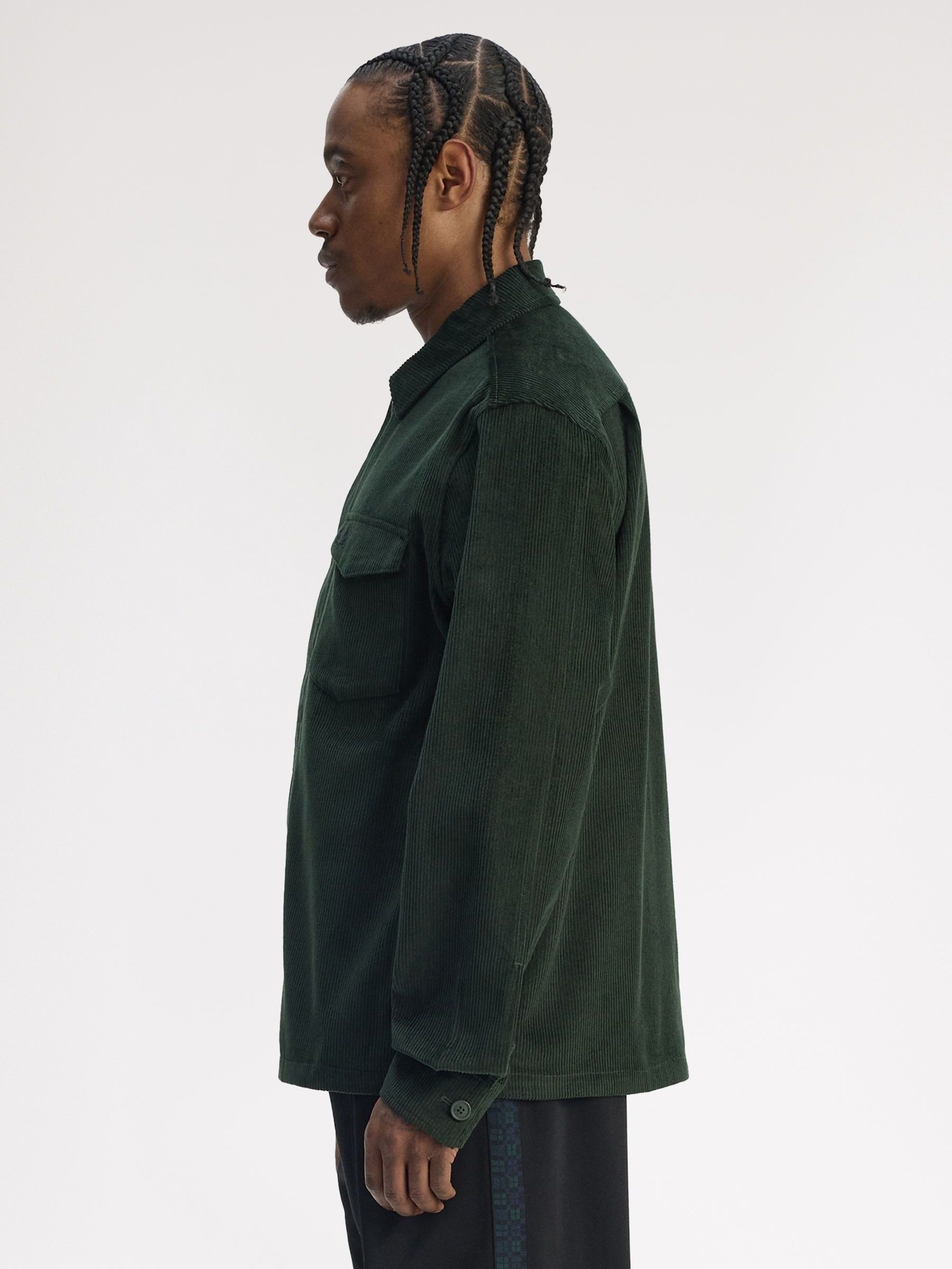 Buy Fred Perry Green Corduroy Overshirt from Next USA